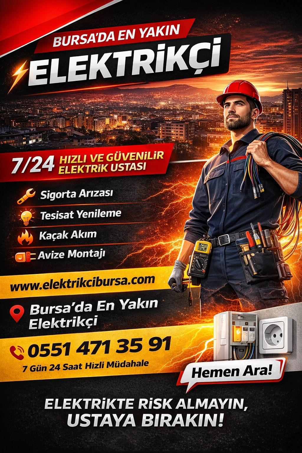 bursa en yakın elektrikçi