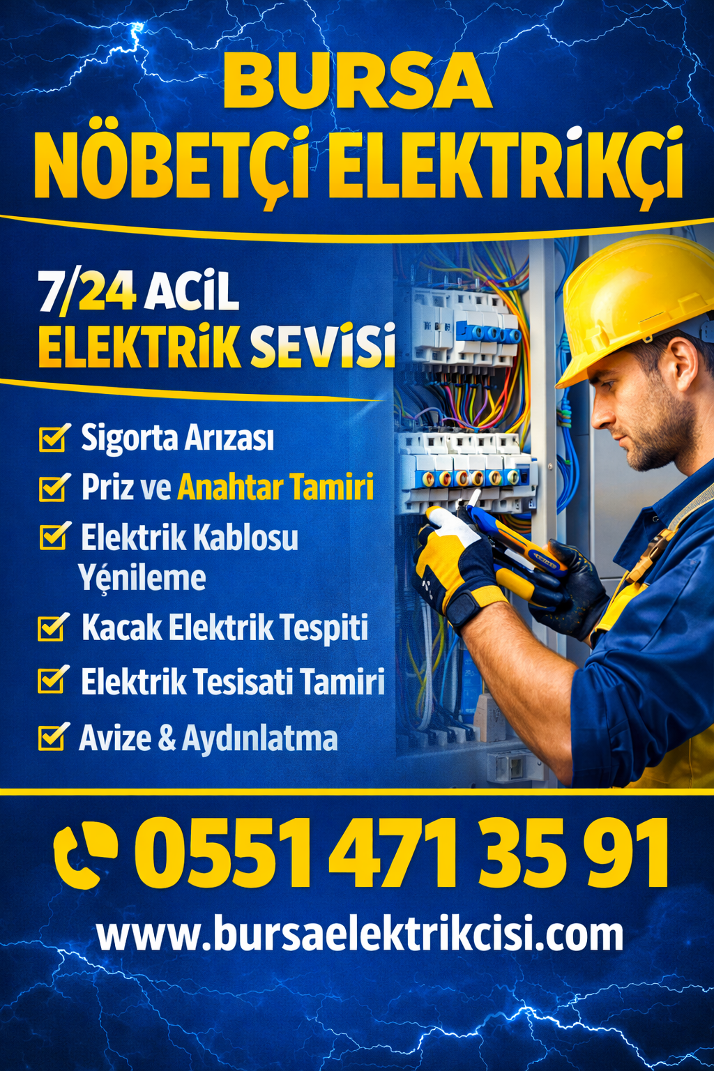 bursa nöbetçi elektrikçi